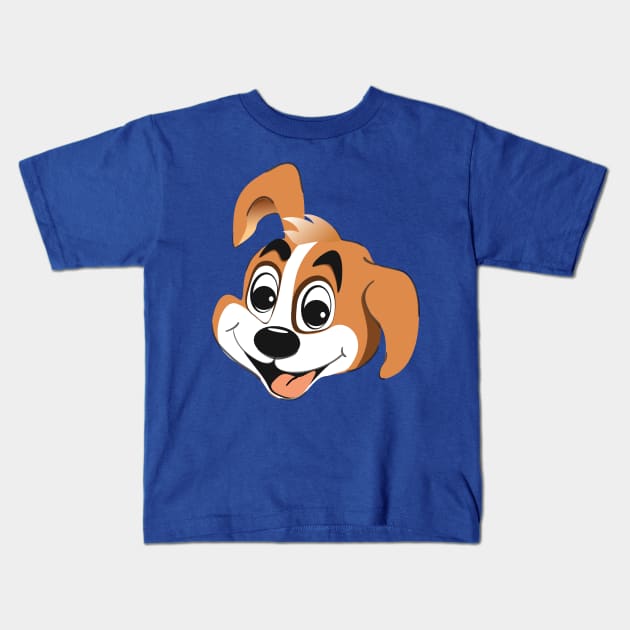 Puppy Dog Kids T-Shirt by Kanom-Tom